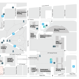 Map of the Washington State Capitol Campus